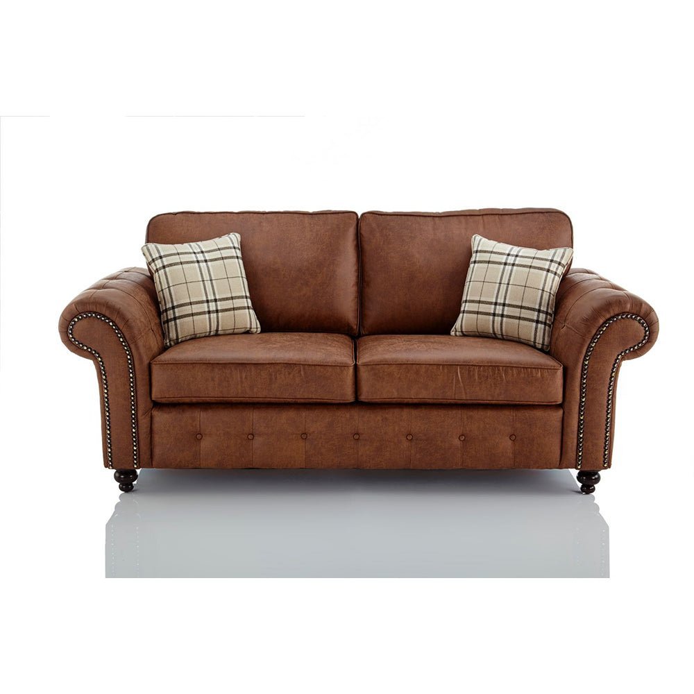Faux Leather 3 Seater Sofa