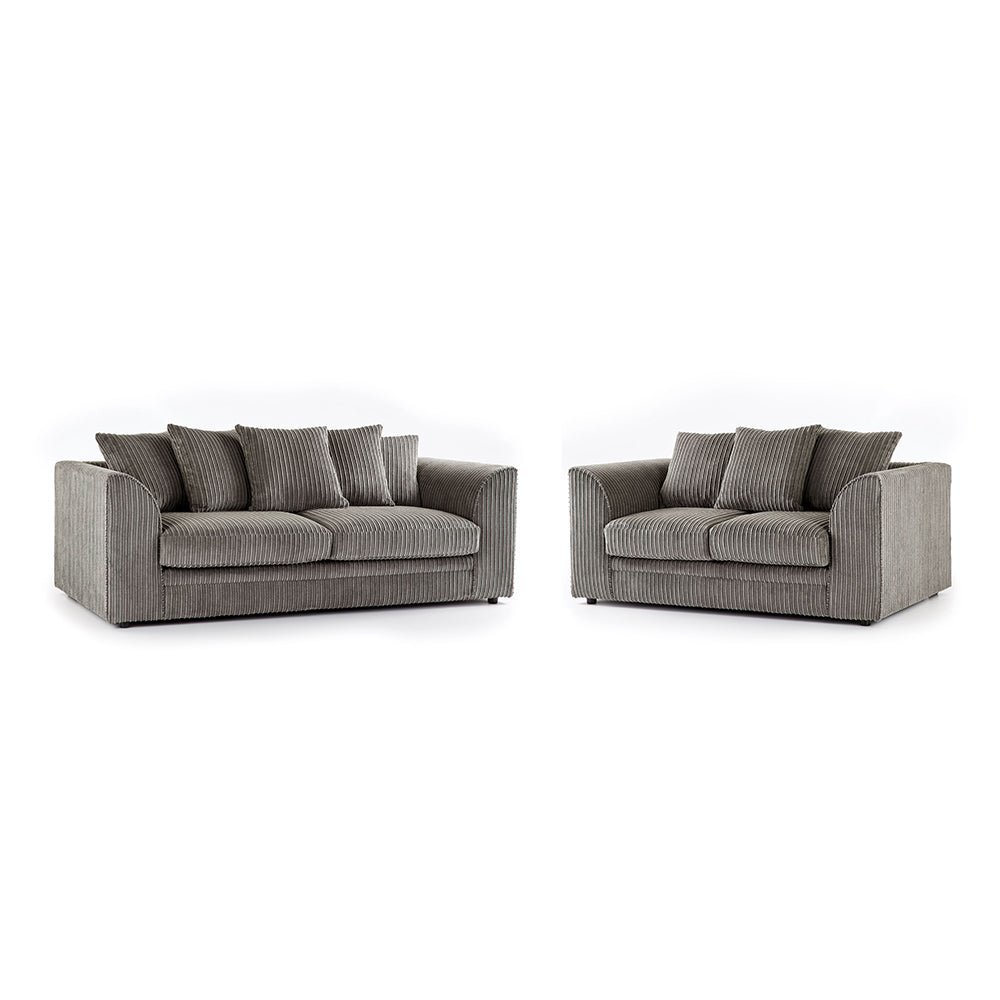 Cord Fabric Sofa Suite