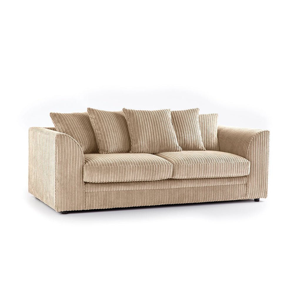 3 Seater Cord Fabric Sofa