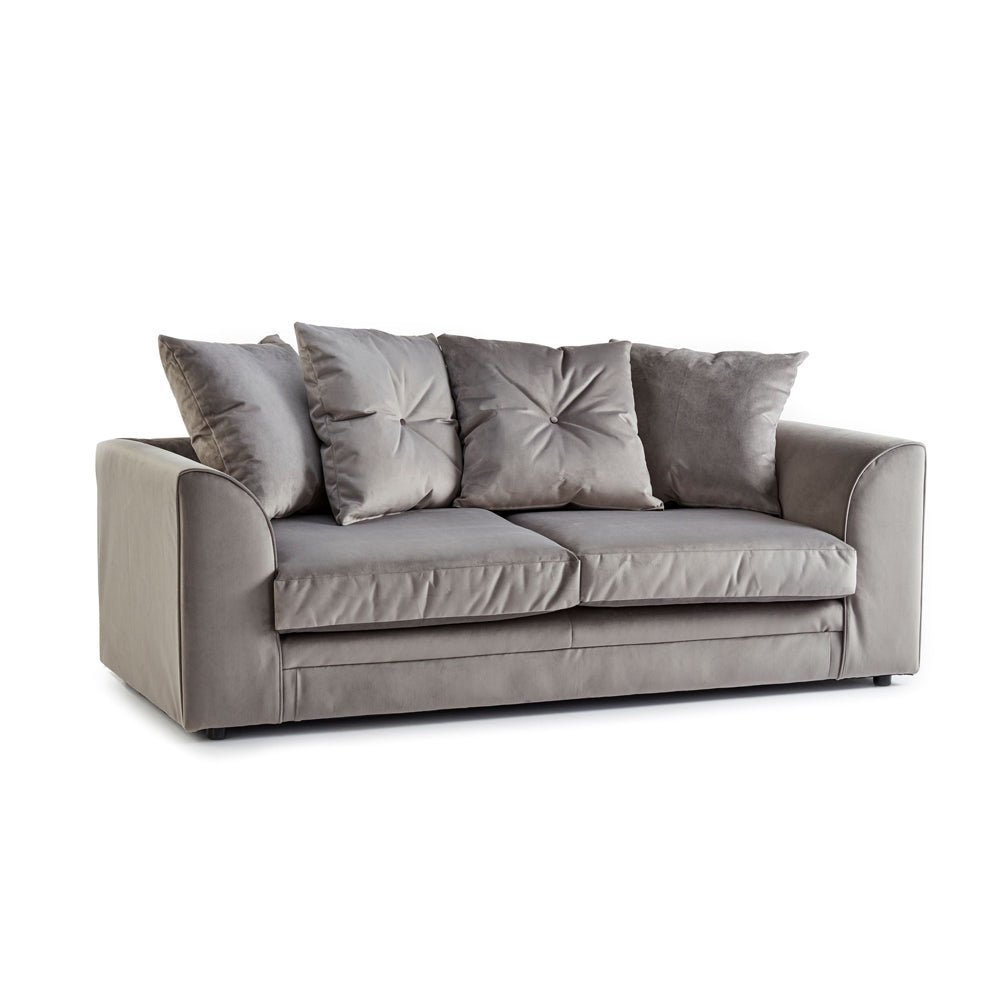 Velvet Fabric 3 Seater Sofa