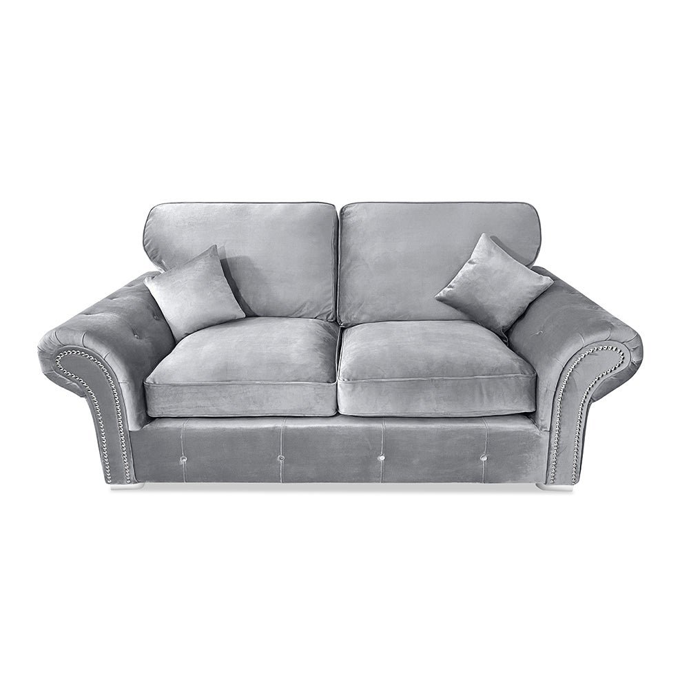 Velvet Fabric 3 Seater Sofa